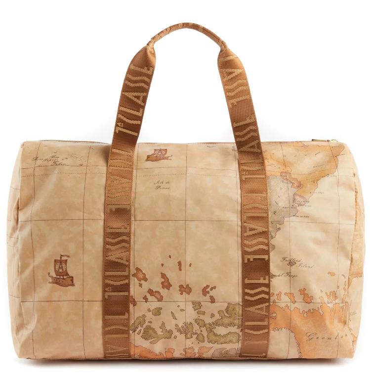 Alviero Martini Borsa Da Viaggio Con Pochette Geo Soft Naturale BV S022 6001